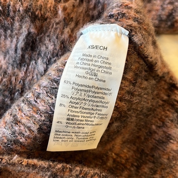 Madewell Space Dyed Eaton Puff Sleeve Sweater XS - Picture 5 of 7